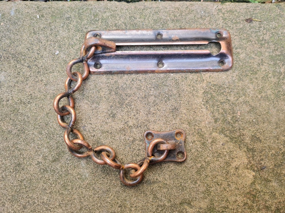Vintage Door safety security chain lock 50s? prop feature