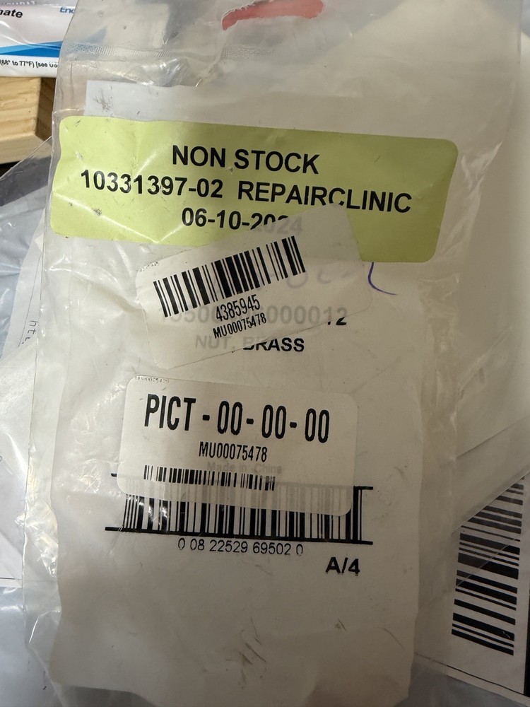 MIDEA 15500406000012 1/2" BRASS NUT NPT Fitting