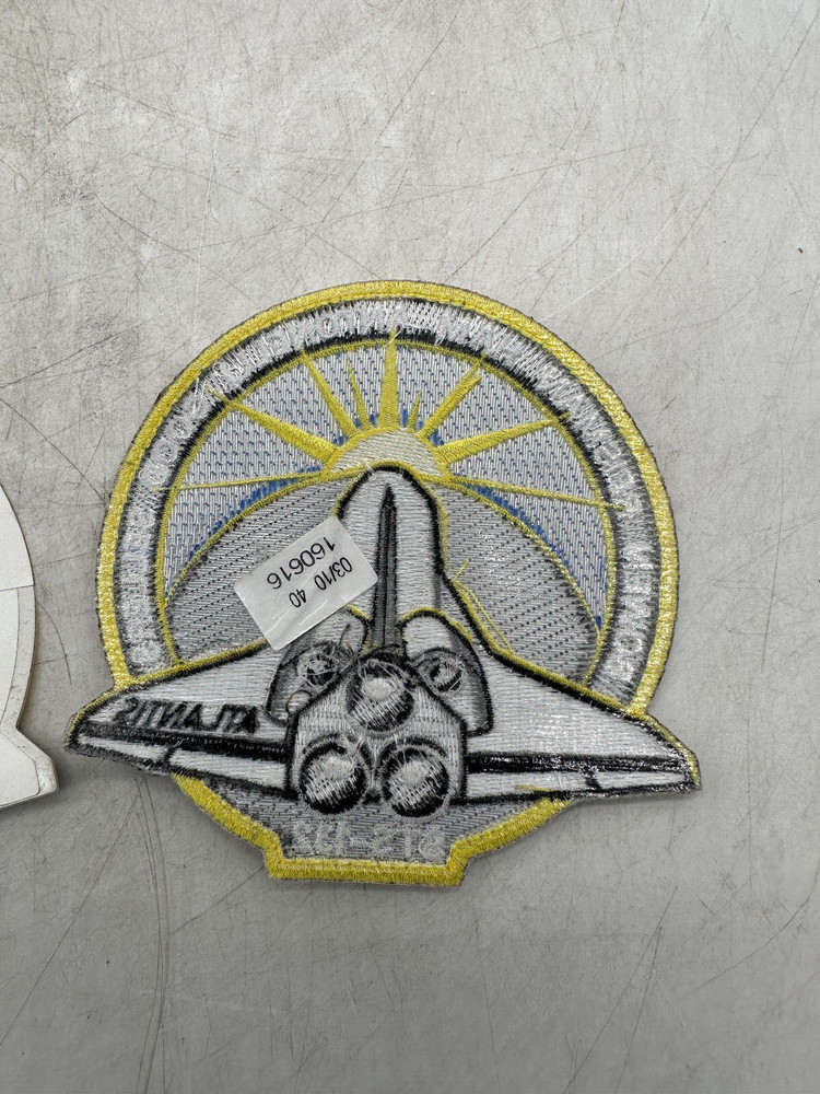 Space Shuttle Snapback Hat Cobra Cap Plus Atlantis STS-132 Patch & Sticker