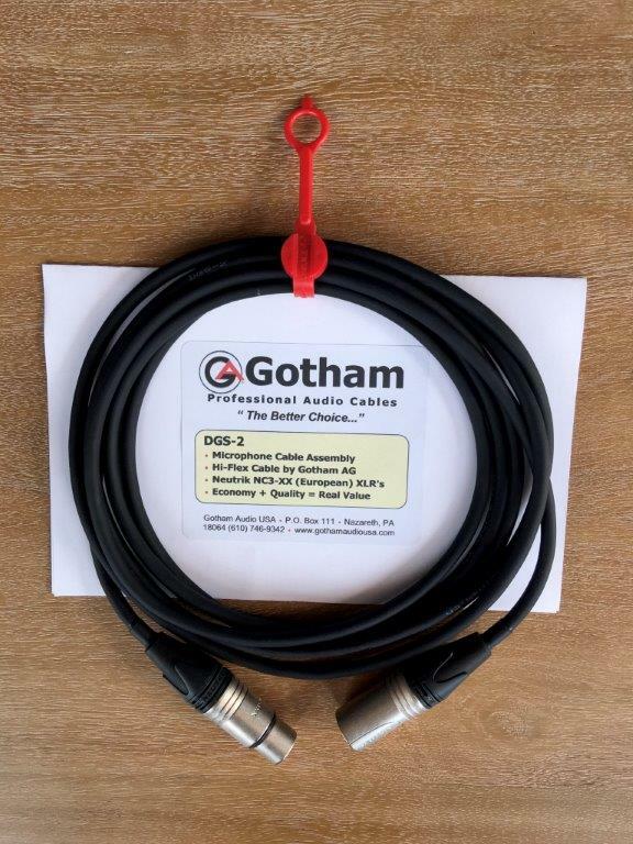 DGS by Gotham Microphone Cable Assembly 10FT