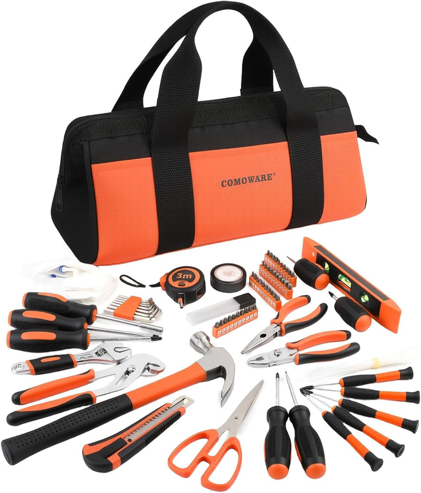 218 Pcs Home Tool Kit - Basic Household Hand Tool Set, Truck Tool Kit Socket Wre