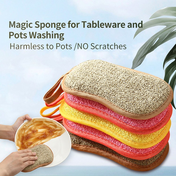 10 pk Multi purpose Scouring Pad two side kitchen microfiber sponge  non scratch