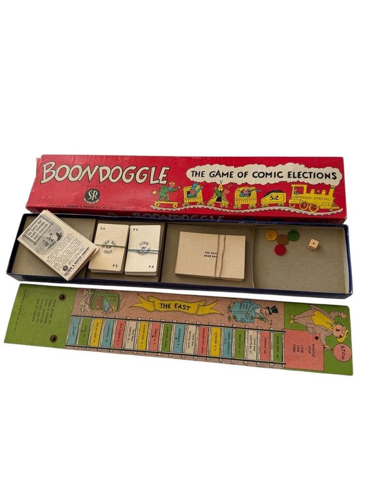 Selchow & Righter Boondoggle Comic Elections Game - Complete