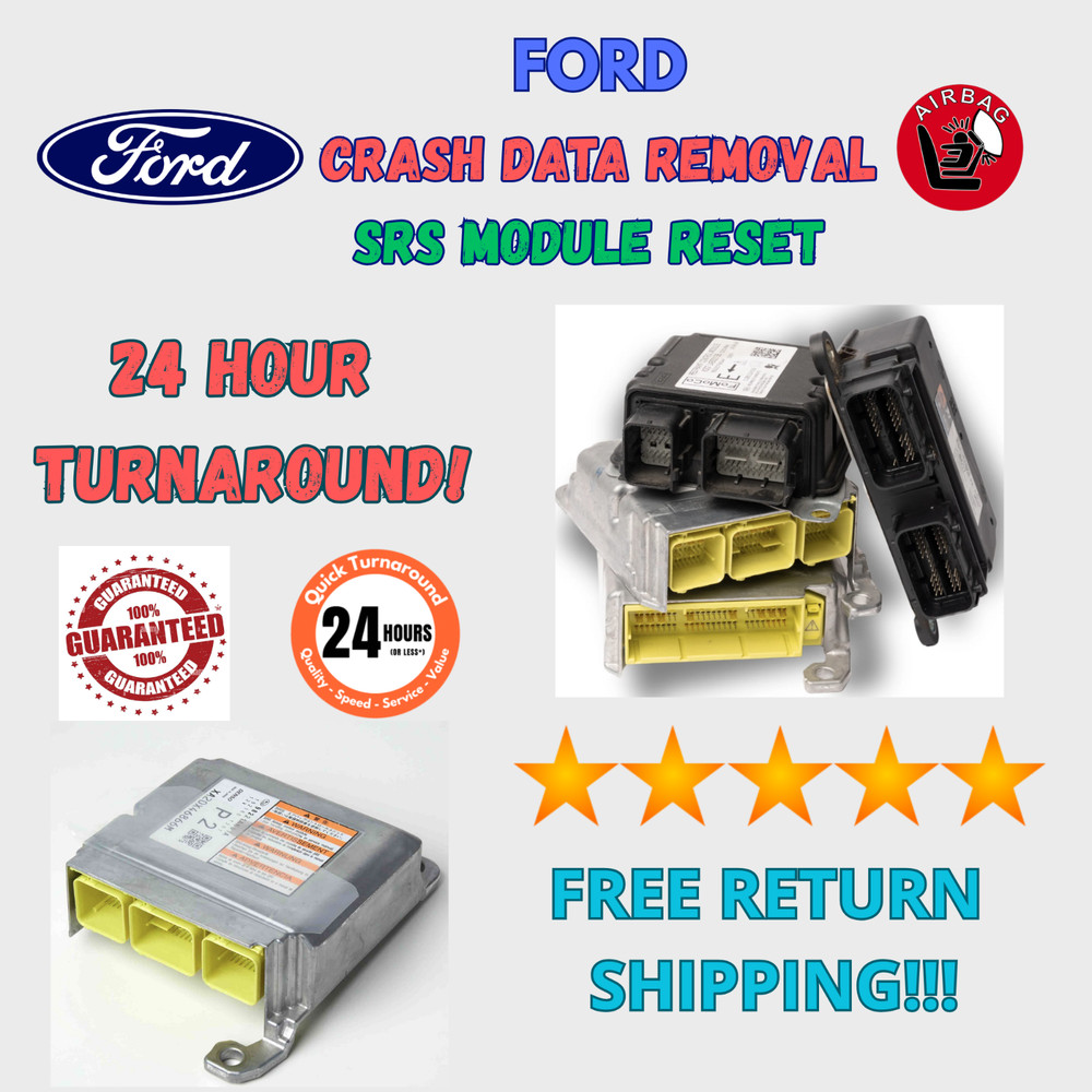 FORD SRS RESTRAINT CONTROL MODULE CRASH CODE REMOVAL & RESET