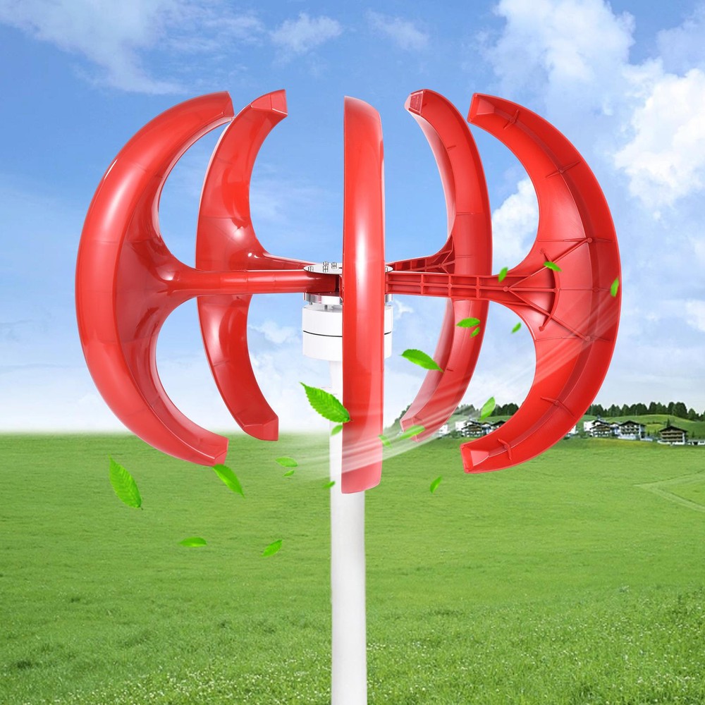 1000W 24V Vertical Axis Wind Power Turbine Generator Controller Home Windmill---