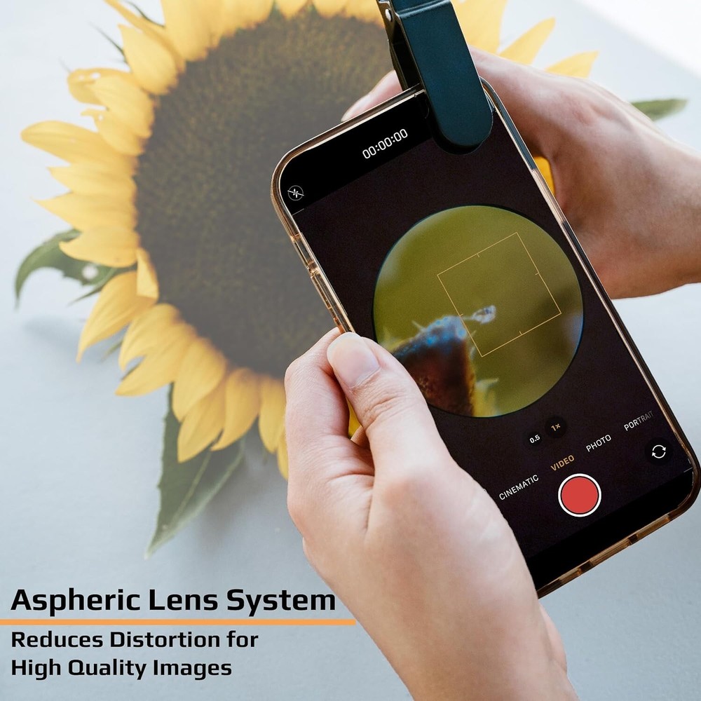 Carson MicroFlip 100x-250x LED & UV Lighted Pocket Microscope Handheld Digital