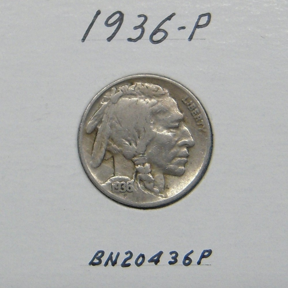 1936-P Buffalo nickel