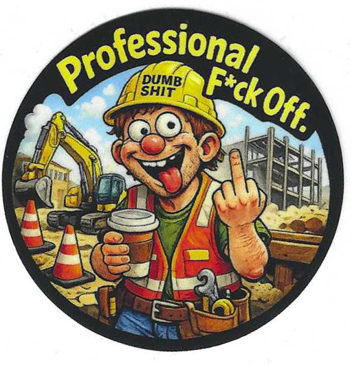 3 Pak "ClusterF*ck Fixer" Hard Hat Stickers/Decals