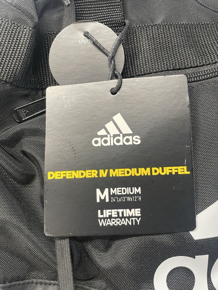 Adidas Defense Medium Duffle Bag - Black / White