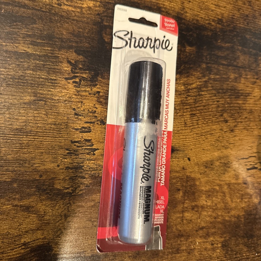 Sharpie Magnum Permanent Marker, Chisel Tip, Black, 1-Count Xl