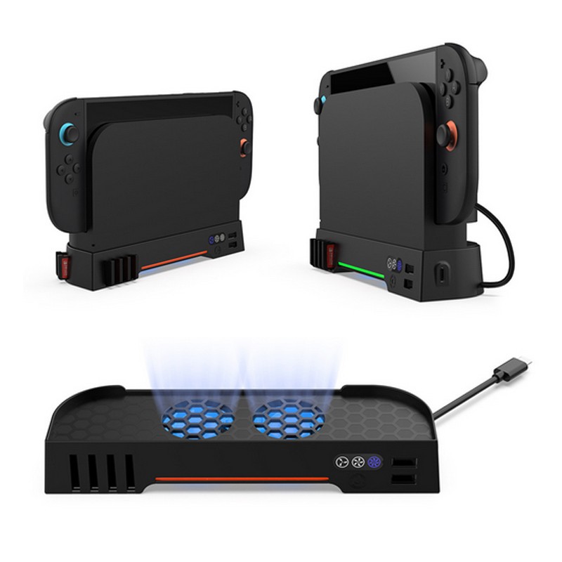 Cooling Fan Charging Stand for Switch 2 NS2 Games Console Accessories USB Output
