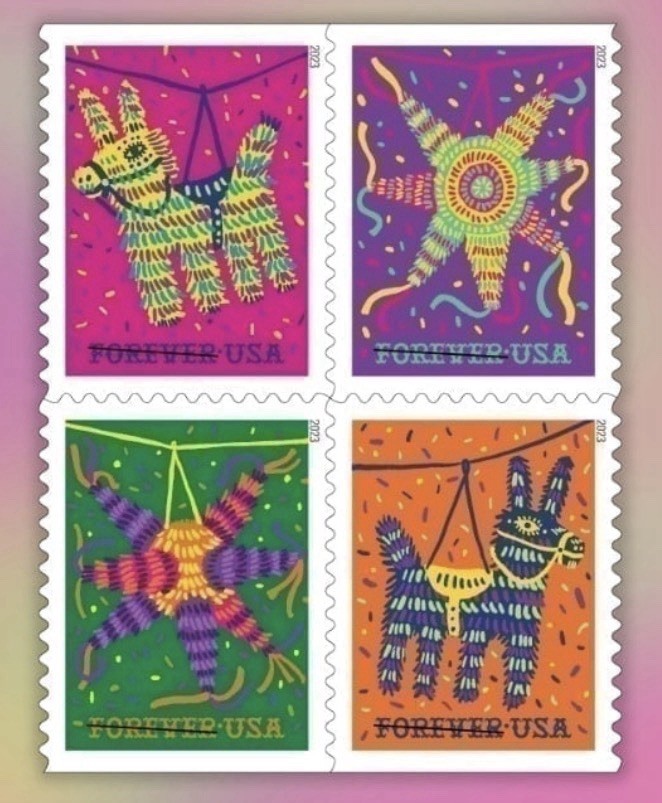 PIÑATAS 1st Class Stamps 20/booklet