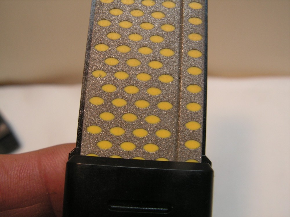 Smith's 4-Inch FINE & COARSE Diamond Combo Sharpening Stones Case & Handle