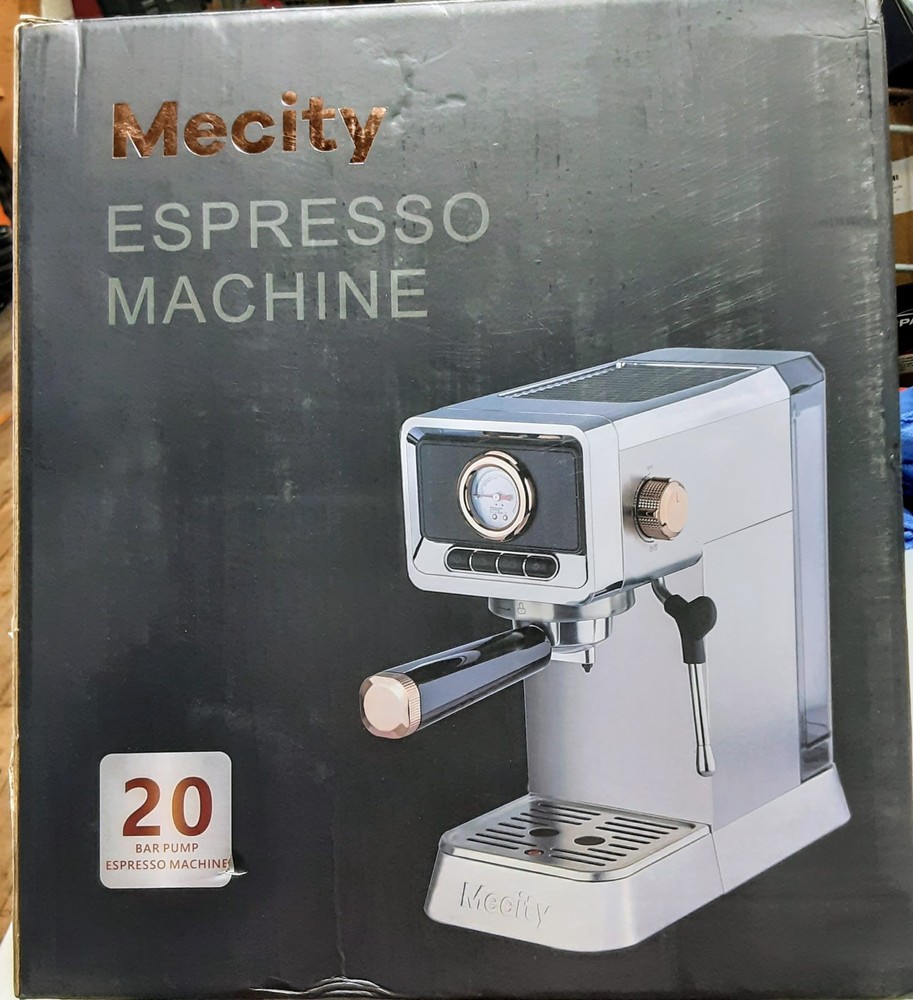 MECITY 20 BAR ESPRESSO MACHINE NEW OPEN BOX