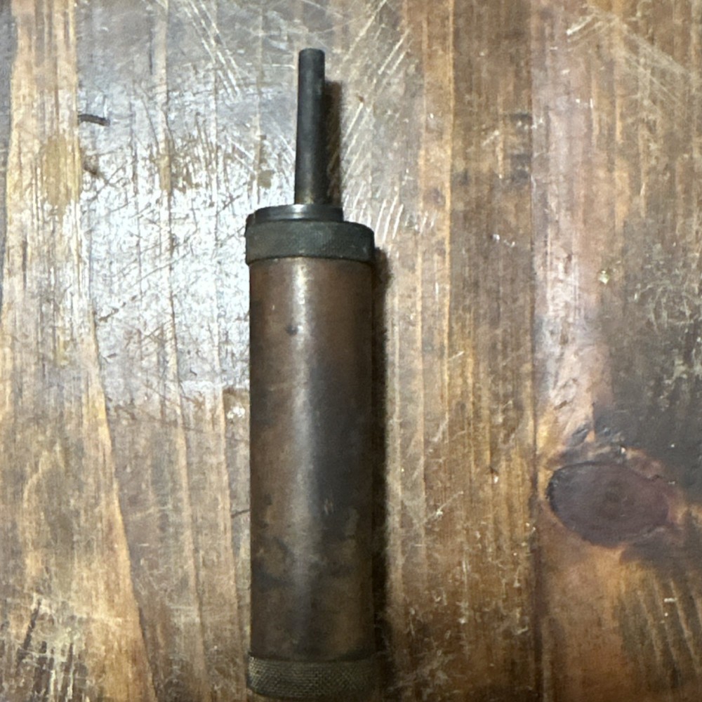 Vintage Brass Muzzleloader Powder Flask Dispenser