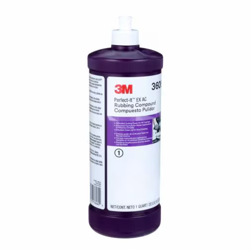 3M 36060 Perfect-It 3000 Extra Cut Rubbing Compound, 1 Quart
