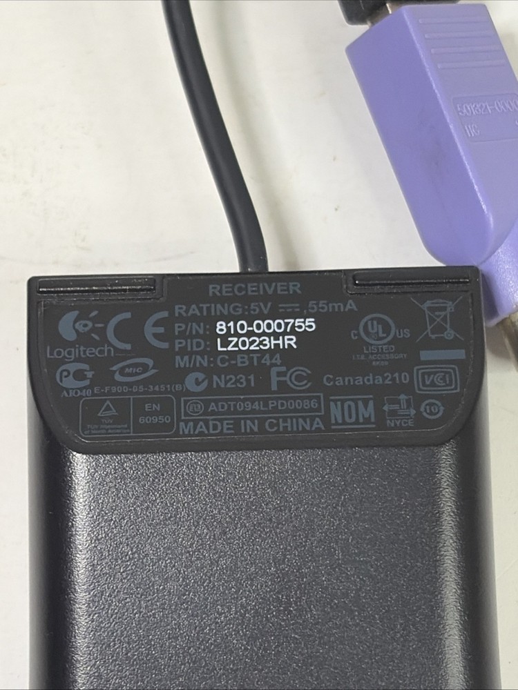 Logitech - C-BT44 - 810-000755 Wireless USB Receiver Only