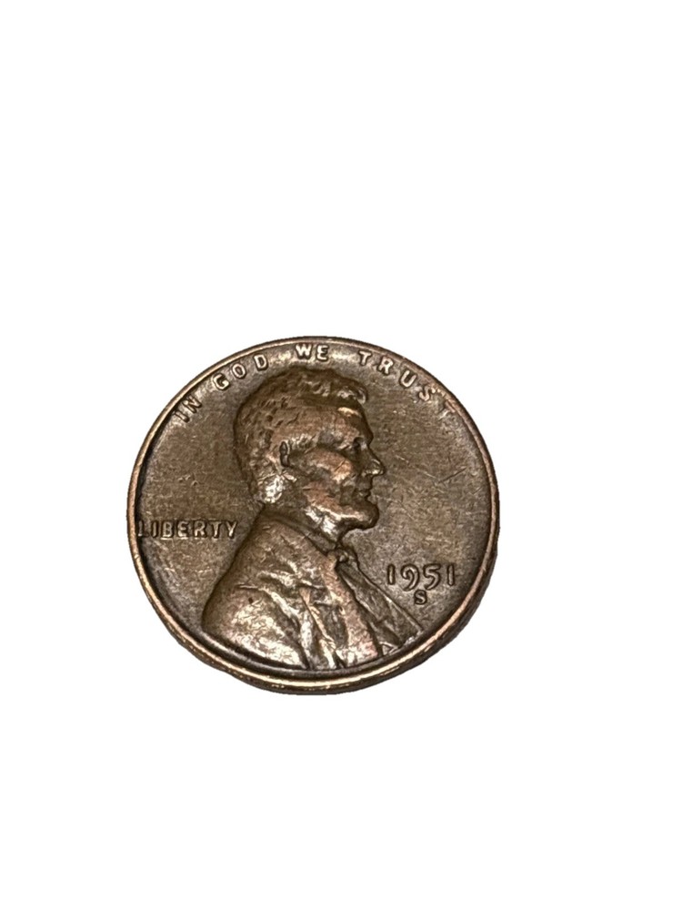 1951 S Lincoln Wheat Cent Circulated