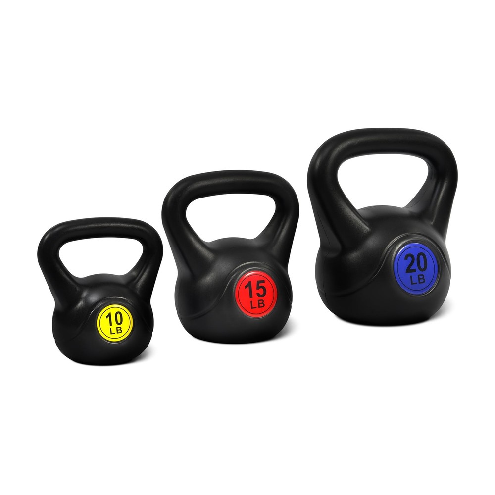 45LB Adjustable Sand-Filled Kettlebell Set, Black