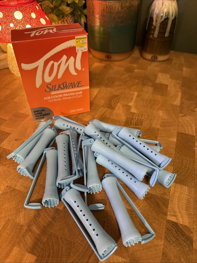 *VTG* 1986 Toni Silkwave One Perm Rollers *open Box, Rollers Only *