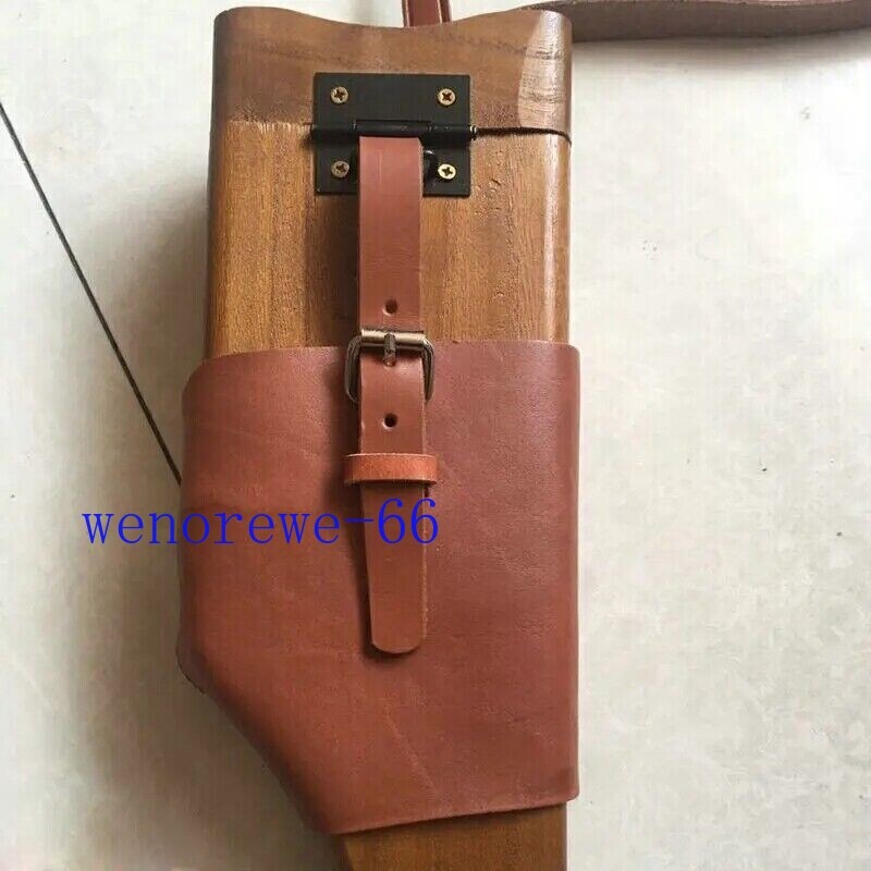 US Ship!!! German C96 Broomhandle Mauser Holster Diagonal Leather Shoulder Strap