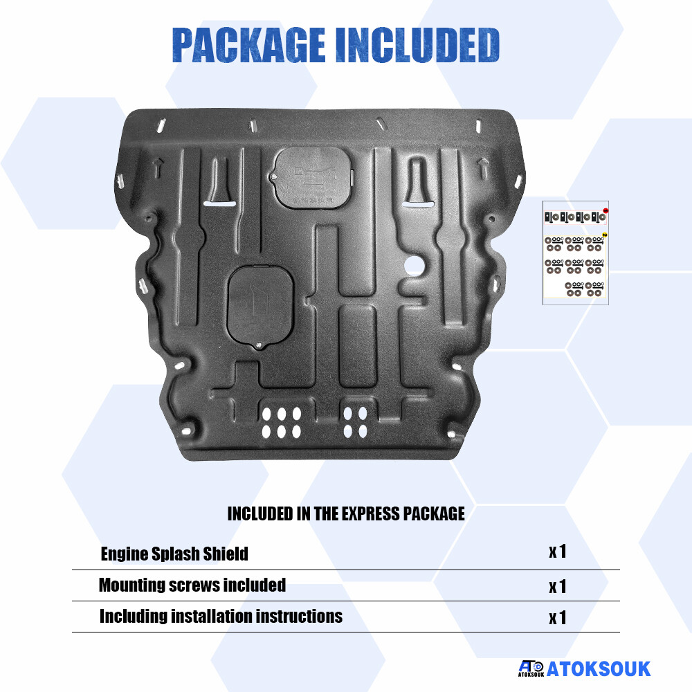 Thick Engine Splash Shield For Ford Escape 2020-2024 Front Engine Guard Hard