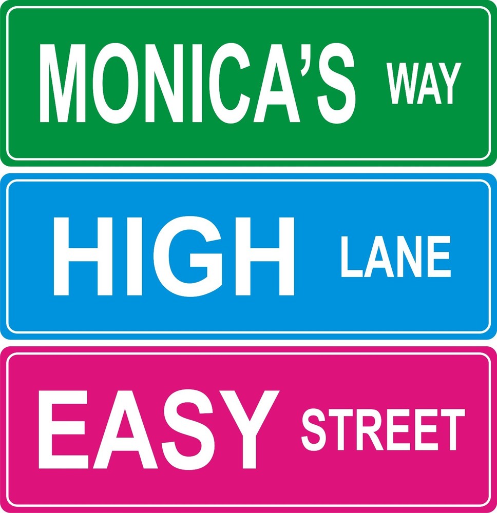 Custom Street Sign - 4x12 inches