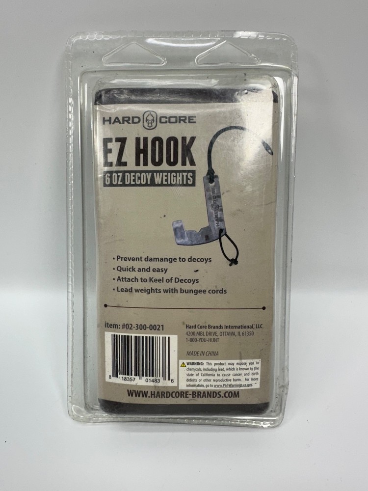 Hardcore Waterfowl EZ Hook Decoy Weights 12 Pack - 6 Oz Weights