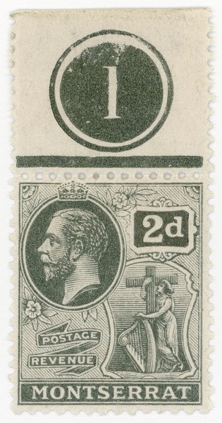 (I.B) Montserrat Postal : 2d Grey (SG 51)