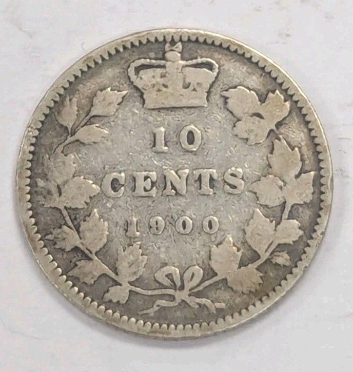 1900- Canada 10 Cent Coin-#T151