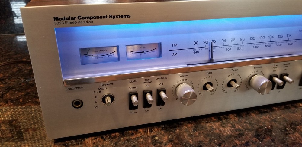 Vintage Modular Component Systems MCS 3223 Stereo Receiver tested