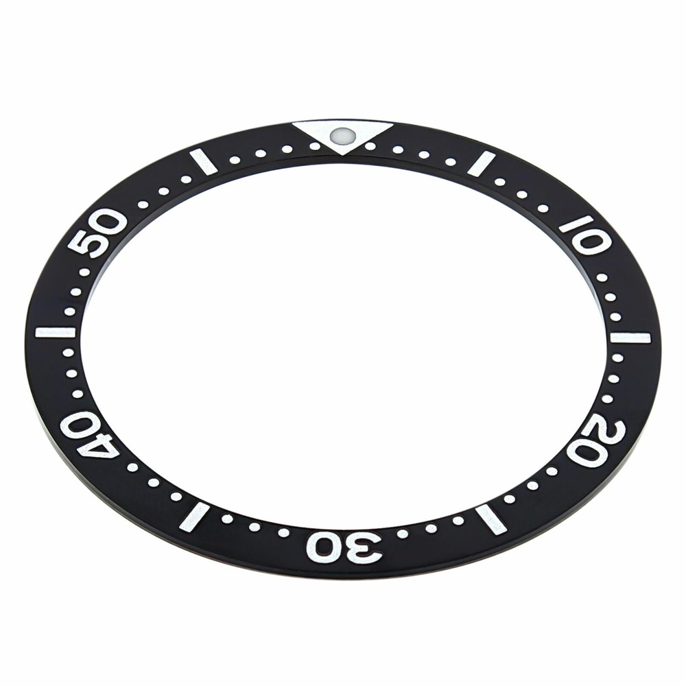 FLAT REPLACEMENT BEZEL INSERT BLACK FOR WATCH 38MM X 31.50MM