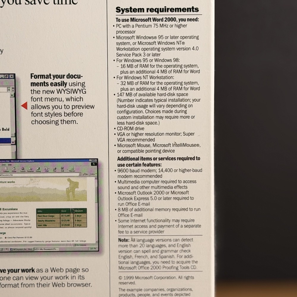 ⚡️RARE NEW Microsoft Word 2000 CD-ROM (Microsoft Office Application) ⚠️SEALED