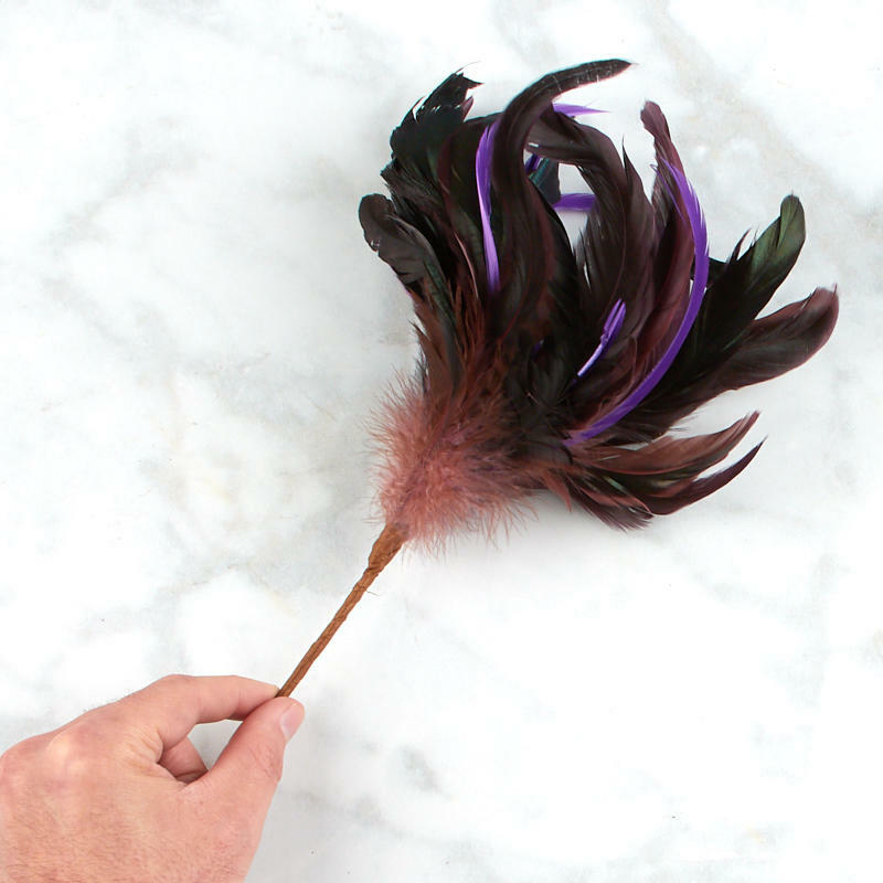Purple Feather Spray
