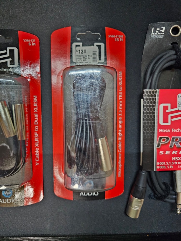 Audio cabels from Hosa Technology