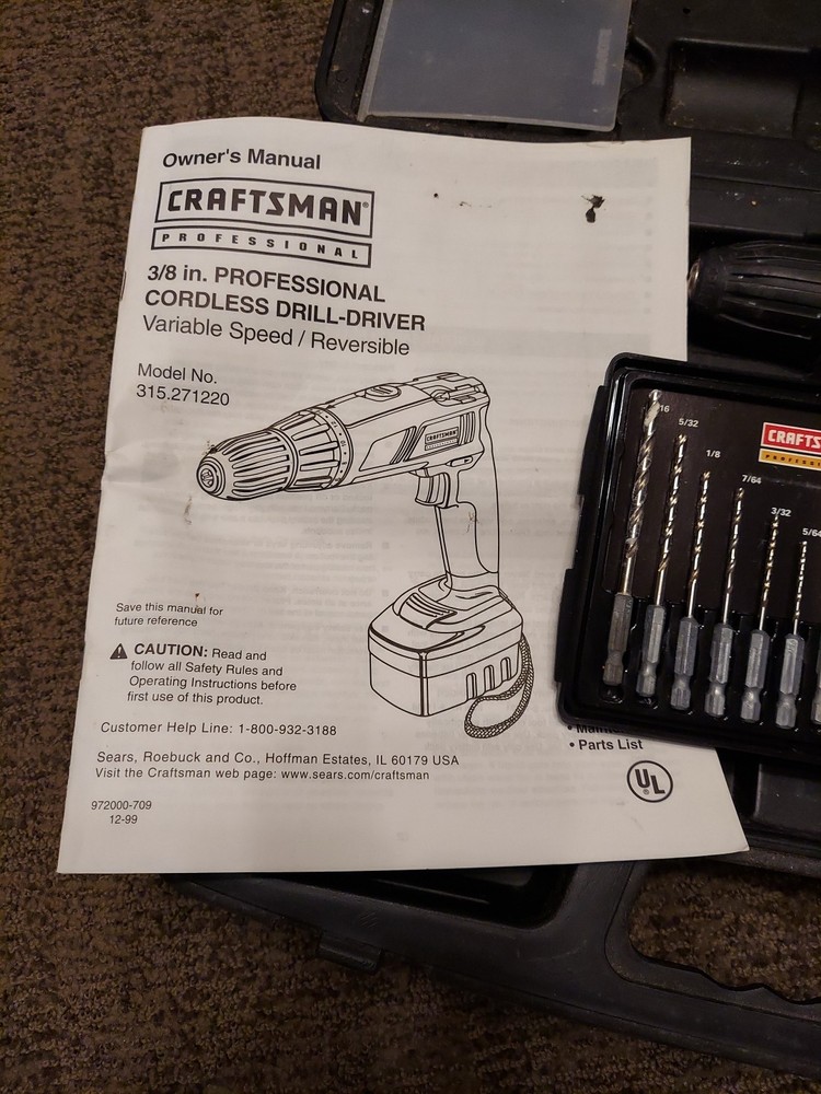 Craftsman Professional Drill / Driver 12v 3/8”