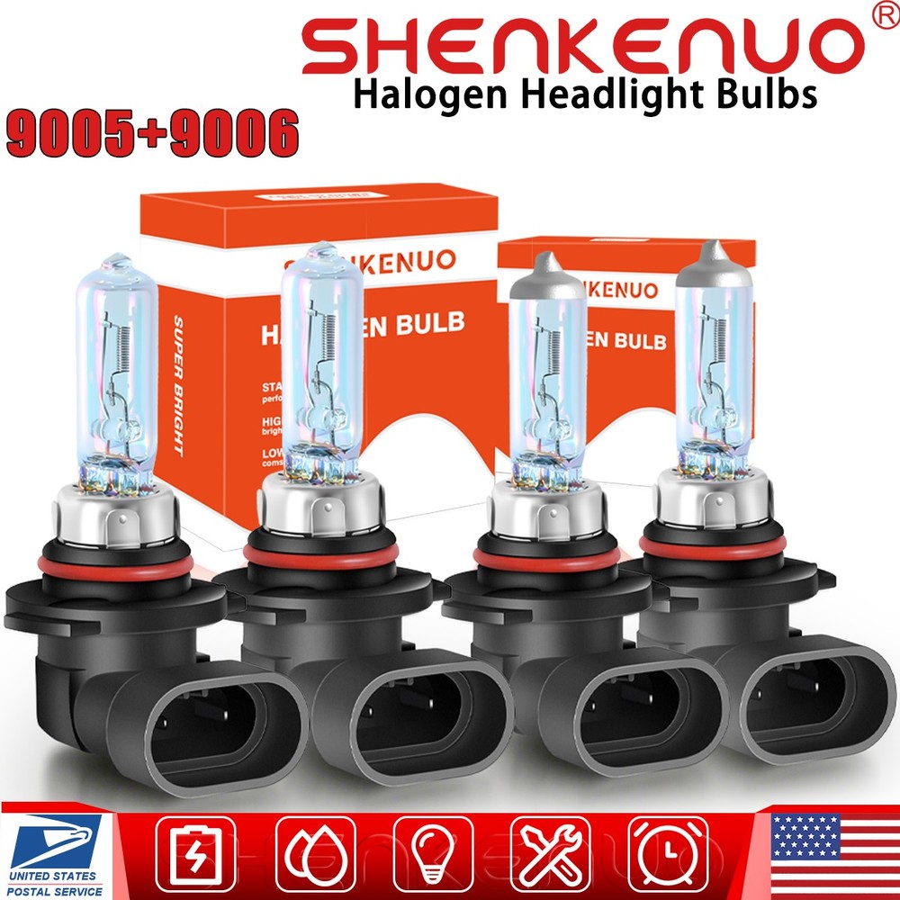 3800K 9005 9006 Halogen Headlight Bulbs High&Low Beam Combo For Chevy C1500 1999