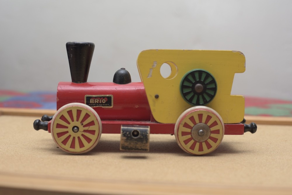 Vintage Brio Wooden Pull Musical Toy