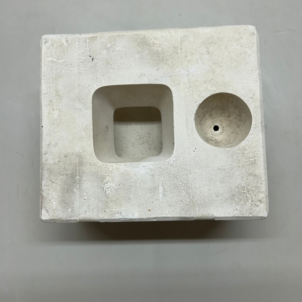 Ceramic Slip Casting Mold Square Box Lid Vintage