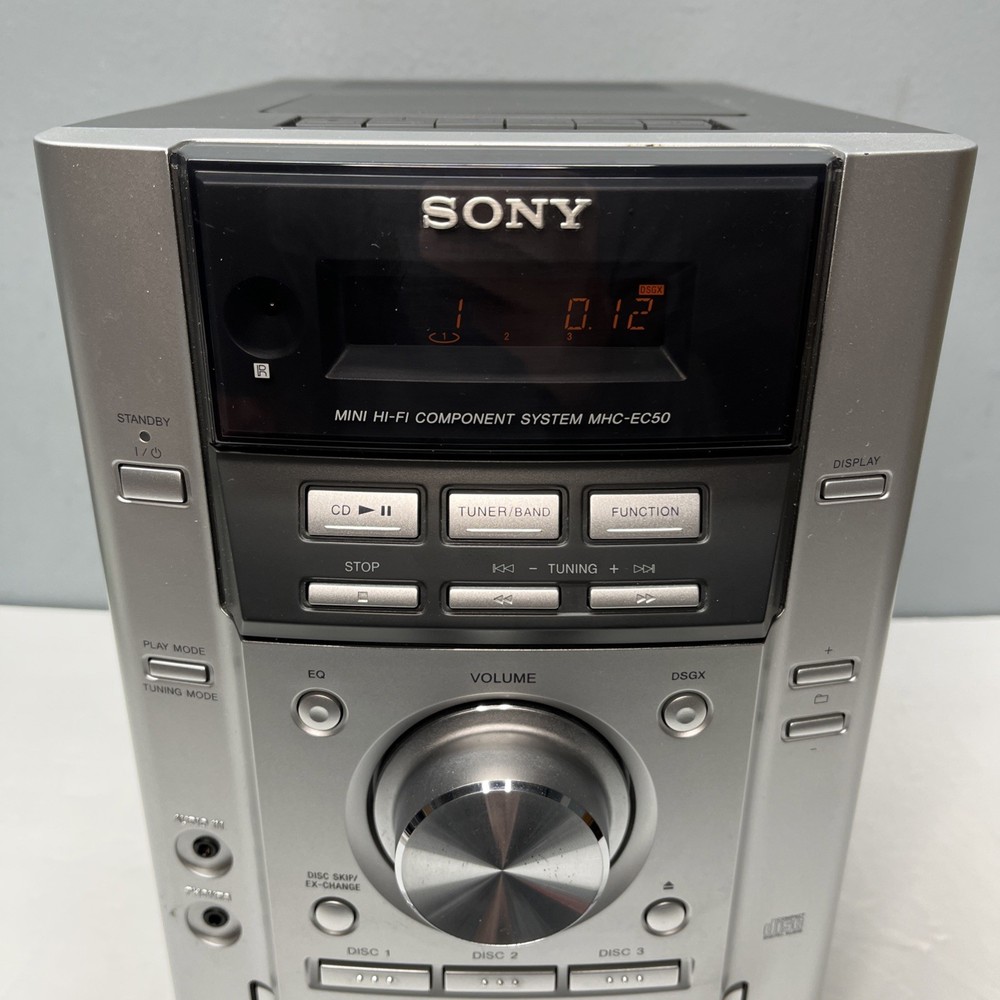 Sony MHC-EC50 Component System 3 Disc CD Player AM/FM - Cassette Not Working