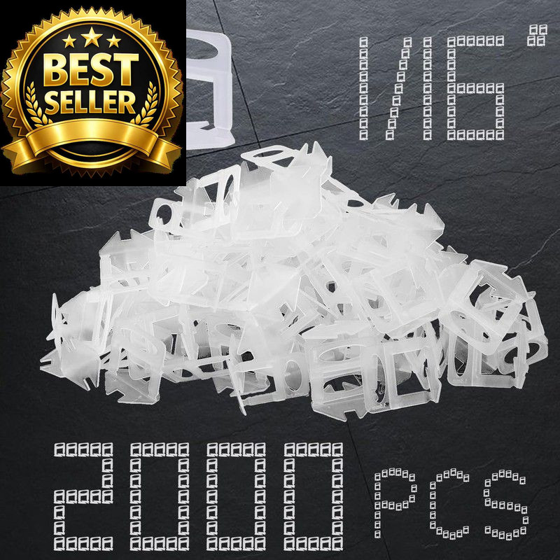Tile Leveling System Clips 1/16" 2000 tile clips, 2000-tile