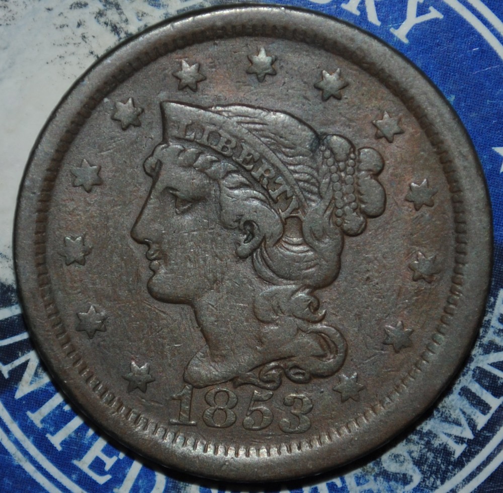 1853 Large Cent   {{{{4914