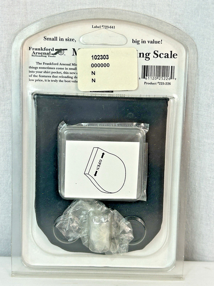 Frankford Arsenal Reloading Tools Micro Reloading Scale # 225-226 ~ NEW !!