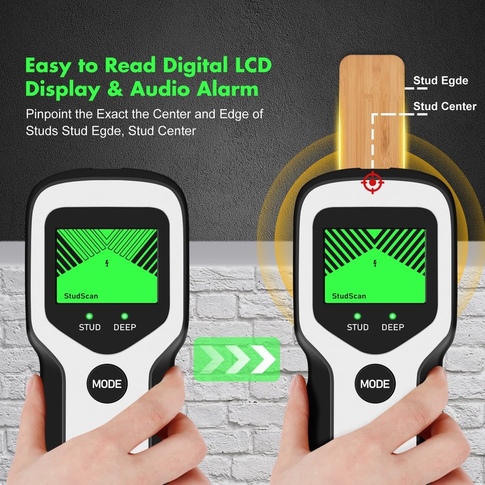 Stud Finder Wall Scanner - 5 in 1 Stud Detector with Intelligent Microprocess...
