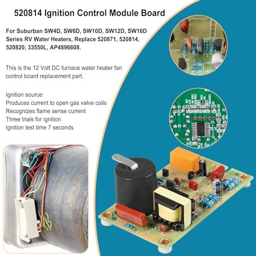 520814 Ignition Control Circuit Board Igniter Module Replacement Parts Kit Fit
