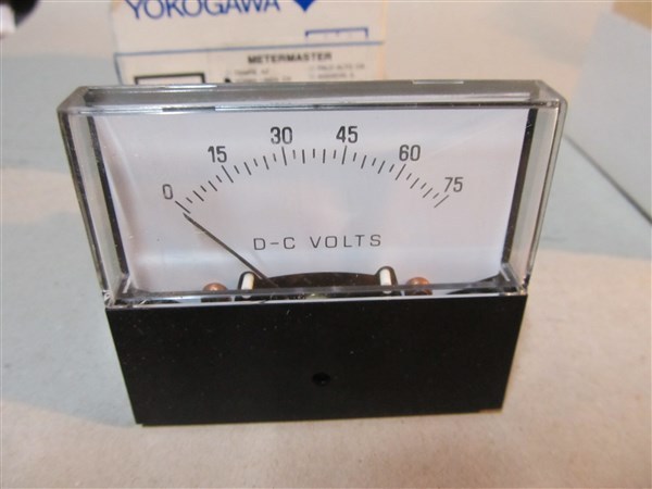 Yokogawa / Metermaster 0-75 DCV Volts Panel Meter 3" 2.5" 251-2