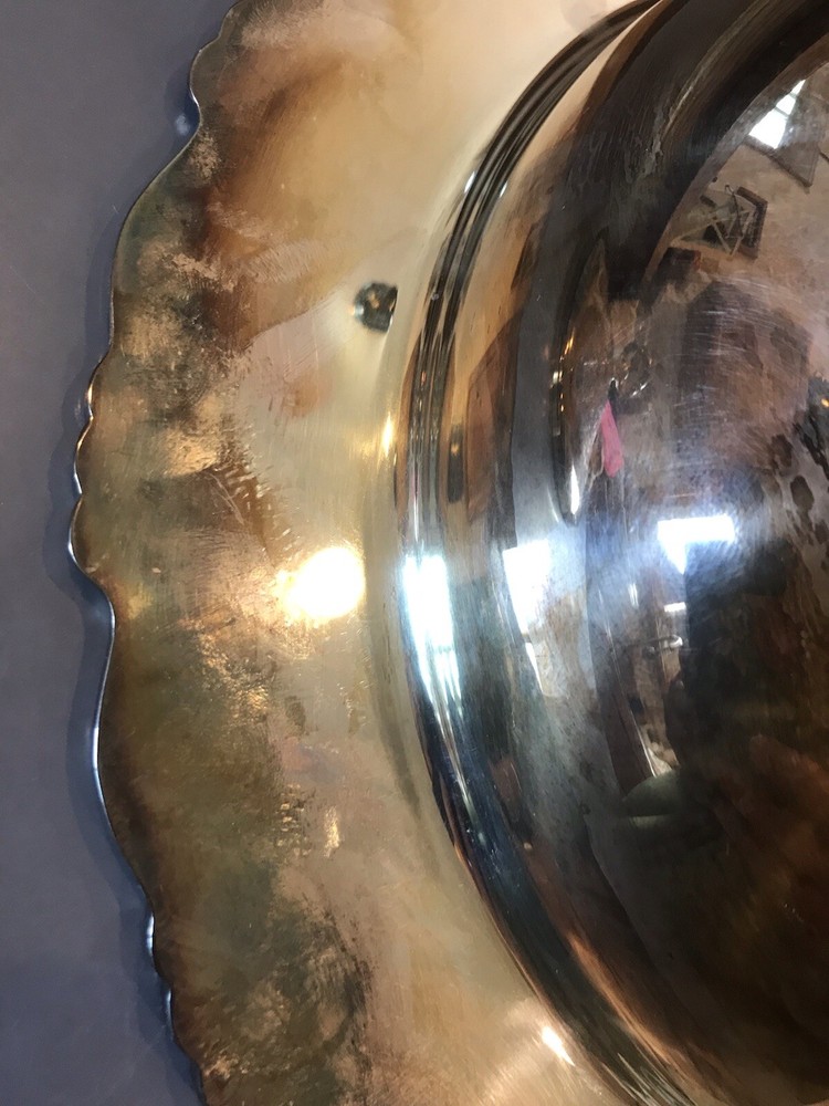 Vintage Silver Oneida 2 Quart Lidded Footed Casserole