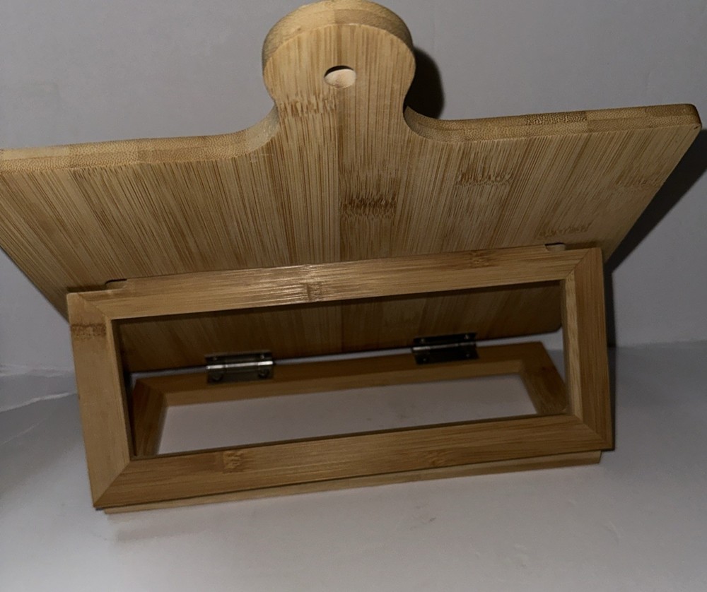 Bamboo Cookbook iPad Stand 10.5” x 10” Kitchenware
