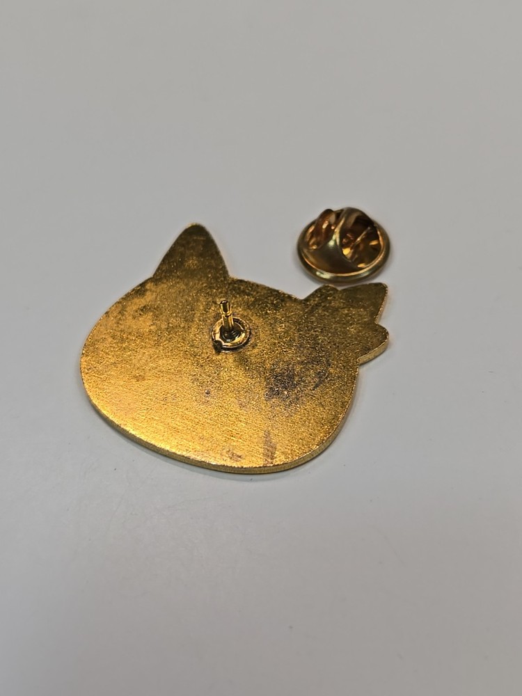 Cat Lady Black Cat With Bow Lapel Pin