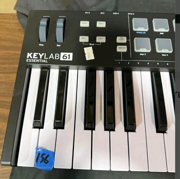 Arturia KeyLab Essential 61 MIDI Controller, 61 Keys, Pads, Type B USB